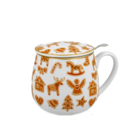 kubek z zaparzaczem Gingerbread white