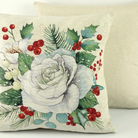 poszewka biała róża