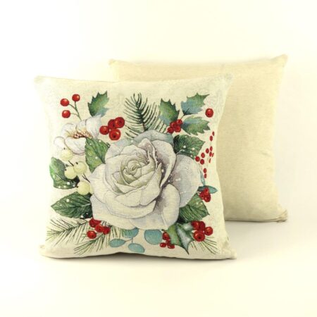 poszewka biała róża