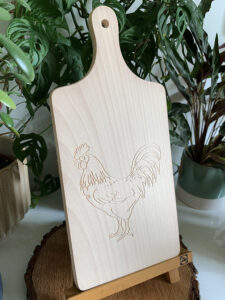 Drewniana deska do krojenia ozdobna